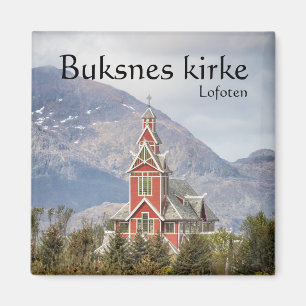 Buksnes Church Lofoten Norwegen Magnet