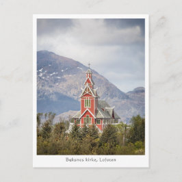 Buksnes Church Lofoten Norwegen Postkarte