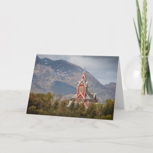 Buksnes kirke Lofoten Karte (Vorderseite)