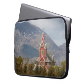 Buksnes kirke Lofoten Laptopschutzhülle (Vorderseite Links)