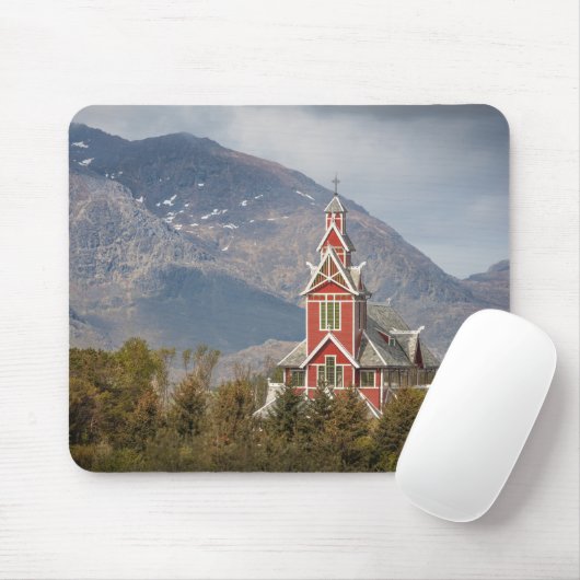 Buksnes kirke Lofoten Mousepad (Mit Mouse)