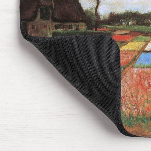 Bulb Fields Holland Van Gogh Fine Art Mousepad (Ecke)