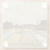 Bulb Fields | Vincent van Gogh Glasuntersetzer (Rückseite)