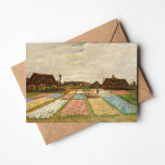 Bulb Fields | Vincent van Gogh Karte<br><div class="desc">Bulb Fields (1883) oder Blume Beds in Holland von Holland post-impressionistischen Künstler Vincent Van Gogh. Originale Kunstwerke sind ein Öl auf Leinwand. Es handelt sich um eines der ersten Landschaftsgemälde von Van Gogh, das einen Panoramablick auf die Tulpenfelder in Blüten darstellt. Verwenden Sie die Entwurfstools, um einen benutzerdefinierten Text hinzuzufügen...</div>