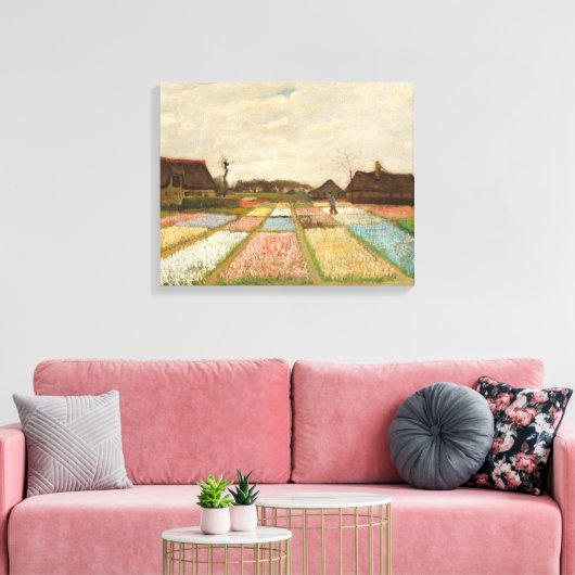 Bulb Fields | Vincent van Gogh Leinwanddruck (Insitu (Wohnzimmer))