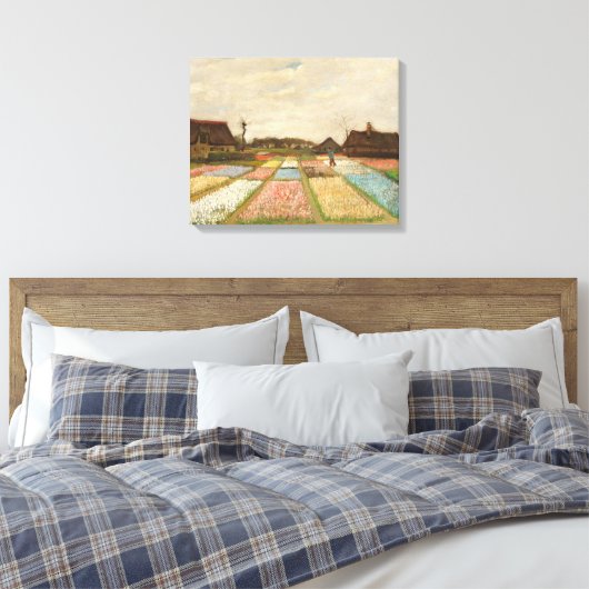 Bulb Fields | Vincent van Gogh Leinwanddruck (Insitu (Schlafzimmer))