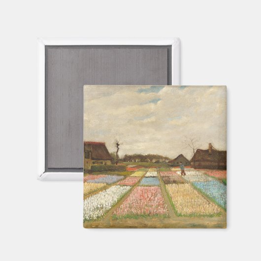 Bulb Fields | Vincent Van Gogh Magnet (Vorderseite/Rückseite)