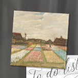 Bulb Fields | Vincent Van Gogh Magnet<br><div class="desc">Bulb Fields (1883) oder Blume Beds in Holland von Holland post-impressionistischen Künstler Vincent Van Gogh. Originale Kunstwerke sind ein Öl auf Leinwand. Es handelt sich um eines der ersten Landschaftsgemälde von Van Gogh, das einen Panoramablick auf die Tulpenfelder in Blüten darstellt. Verwenden Sie die Entwurfstools, um einen benutzerdefinierten Text hinzuzufügen...</div>