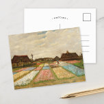Bulb Fields | Vincent van Gogh Postkarte<br><div class="desc">Bulb Fields (1883) oder Blume Beds in Holland von Holland post-impressionistischen Künstler Vincent Van Gogh. Originale Kunstwerke sind ein Öl auf Leinwand. Es handelt sich um eines der ersten Landschaftsgemälde von Van Gogh, das einen Panoramablick auf die Tulpenfelder in Blüten darstellt. Verwenden Sie die Entwurfstools, um einen benutzerdefinierten Text hinzuzufügen...</div>