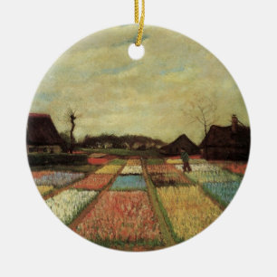 Bulb Fields von Vincent van Gogh Keramik Ornament