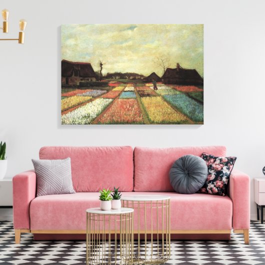 Bulb Fields von Vincent van Gogh Leinwanddruck (Insitu (Wohnzimmer))
