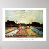 Bulb Fields von Vincent van Gogh. Poster (Vorne)
