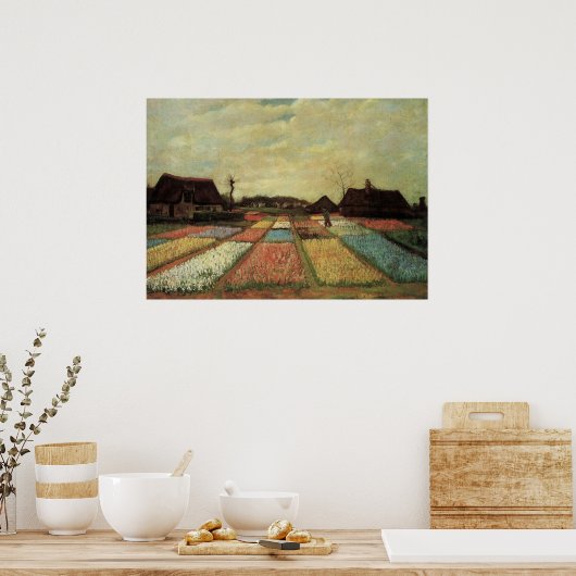 Bulb Fields von Vincent van Gogh Poster (Küche)