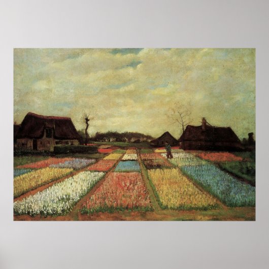 Bulb Fields von Vincent van Gogh Poster (Vorne)