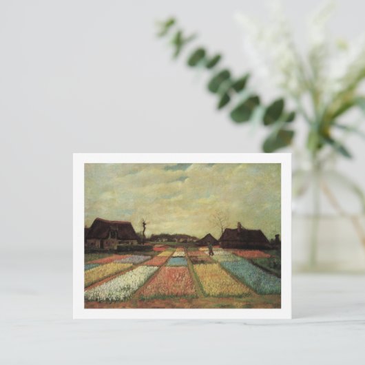 Bulb Fields von Vincent van Gogh. Postkarte (Stehend Vorderseite)