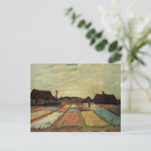Bulb Fields von Vincent van Gogh Postkarte (Stehend Vorderseite)