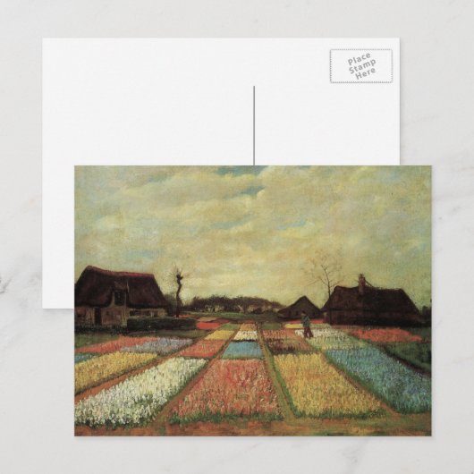 Bulb Fields von Vincent van Gogh Postkarte (Vorne/Hinten)