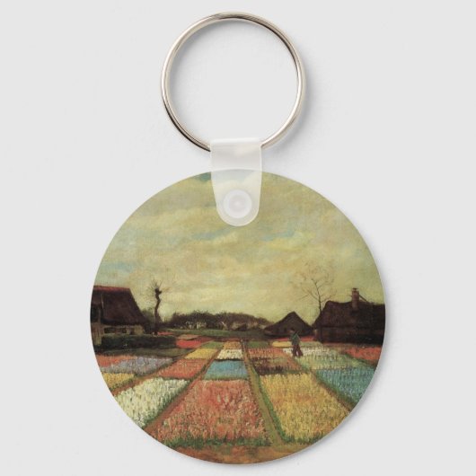 Bulb Fields von Vincent van Gogh. Schlüsselanhänger (Vorderseite)