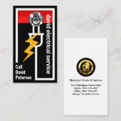 Bulb für elektrische Power Visitenkarte (Vorne/Hinten)