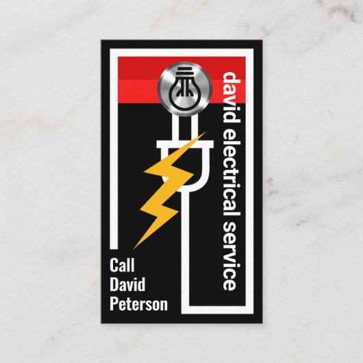 Bulb für elektrische Power Visitenkarte (Vorderseite)