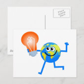Bulb Globe Postkarte (Vorne/Hinten)