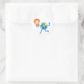Bulb Globe Runder Aufkleber (Tasche)
