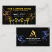 Bulb-Power-Stecker Motif-Blitzlichter Visitenkarte (Vorne/Hinten)