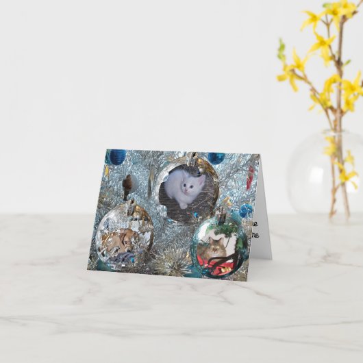 Bulben auf Tinsel Tree Card Karte (Gelbe Blume)