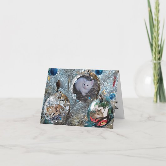 Bulben auf Tinsel Tree Card Karte (Vorderseite)