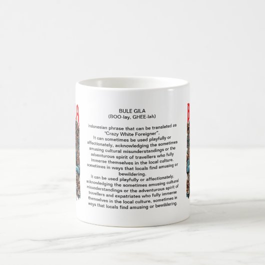 Bule Gila Tasse mit Englisch (Mittel)