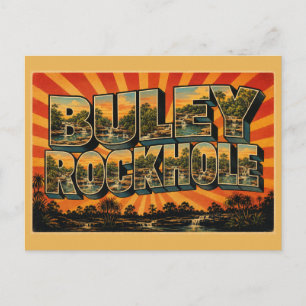 Buley Rockhole NT Australien Monsunwald Felsen Postkarte