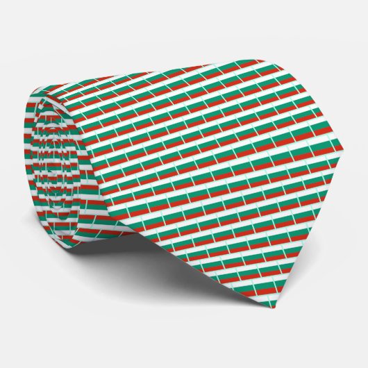 Bulgaria Flag Brick Pattern Krawatte (Gerollt)