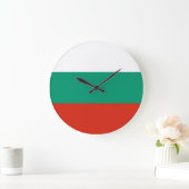 Bulgaria Flag Große Wanduhr (Zuhause)