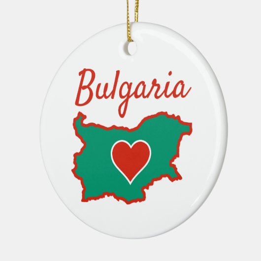 Bulgaria Map Keramik Ornament (Links)