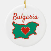 Bulgaria Map Keramik Ornament (Hinten)