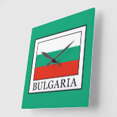 Bulgaria Quadratische Wanduhr (Winkel)