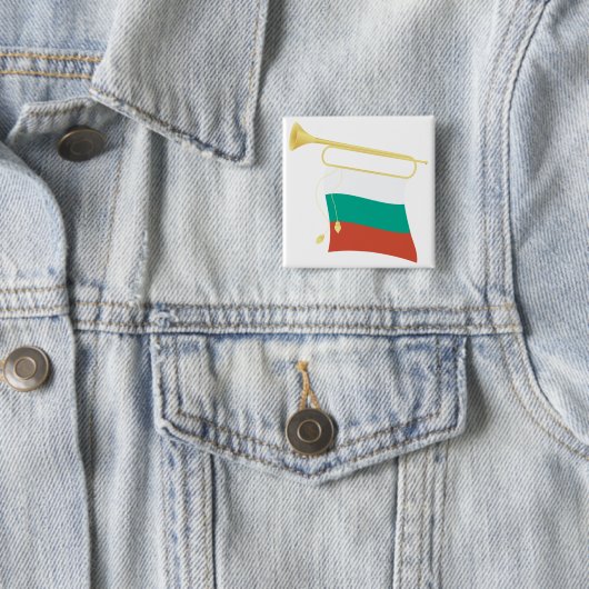 Bulgarian Flag and Bugle Button (Beispiel)