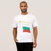 Bulgarian Flag and Bugle T-Shirt (Vorne ganz)