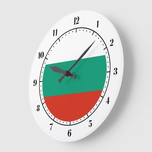 Bulgarian flag clocks große wanduhr (Winkel)