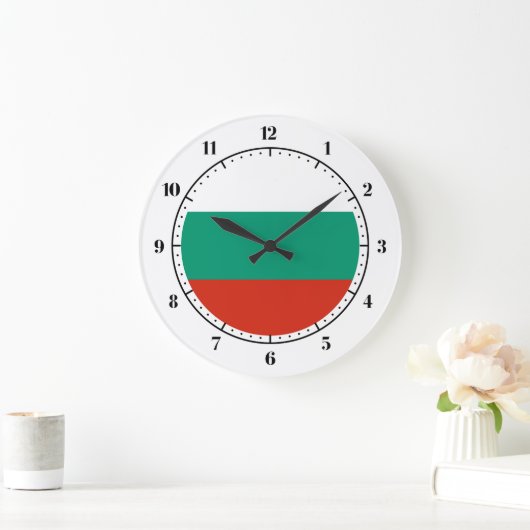 Bulgarian flag clocks große wanduhr (Zuhause)