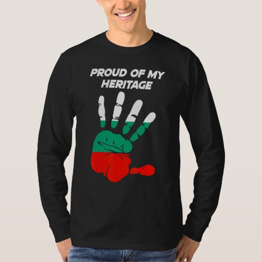 Bulgarian Flag Printed Palm T-Shirt (Vorderseite)