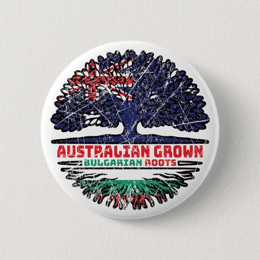 Bulgarien Australien Tree Roots Button (Vorderseite)