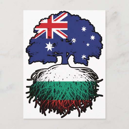 Bulgarien Australien Tree Roots Postkarte (Vorderseite)