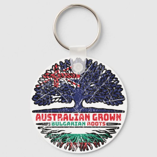 Bulgarien Australien Tree Roots Schlüsselanhänger (Vorderseite)