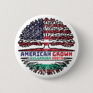 Bulgarien Bulgarisch USA USA Vereinigte Staaten Button