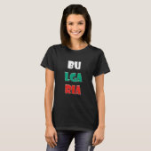 Bulgarien Bunte Worte T-Shirt (Vorne ganz)