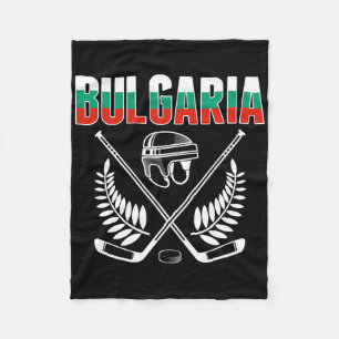 Bulgarien Eishockeyfans Trikot - Unterstützen Sie Fleecedecke
