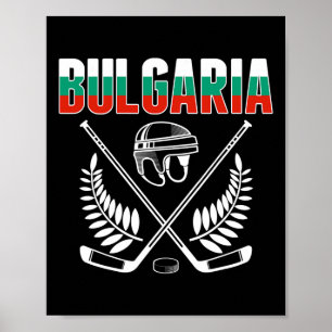 Bulgarien Eishockeyfans Trikot - Unterstützen Sie Poster