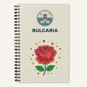 Bulgarien-Erbe & Balkan-Rose-Fotoarchiv Notizblock