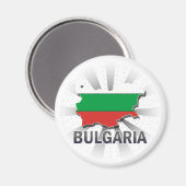 Bulgarien Flag Karte 2.0 Magnet (Vorderseite/Rückseite)